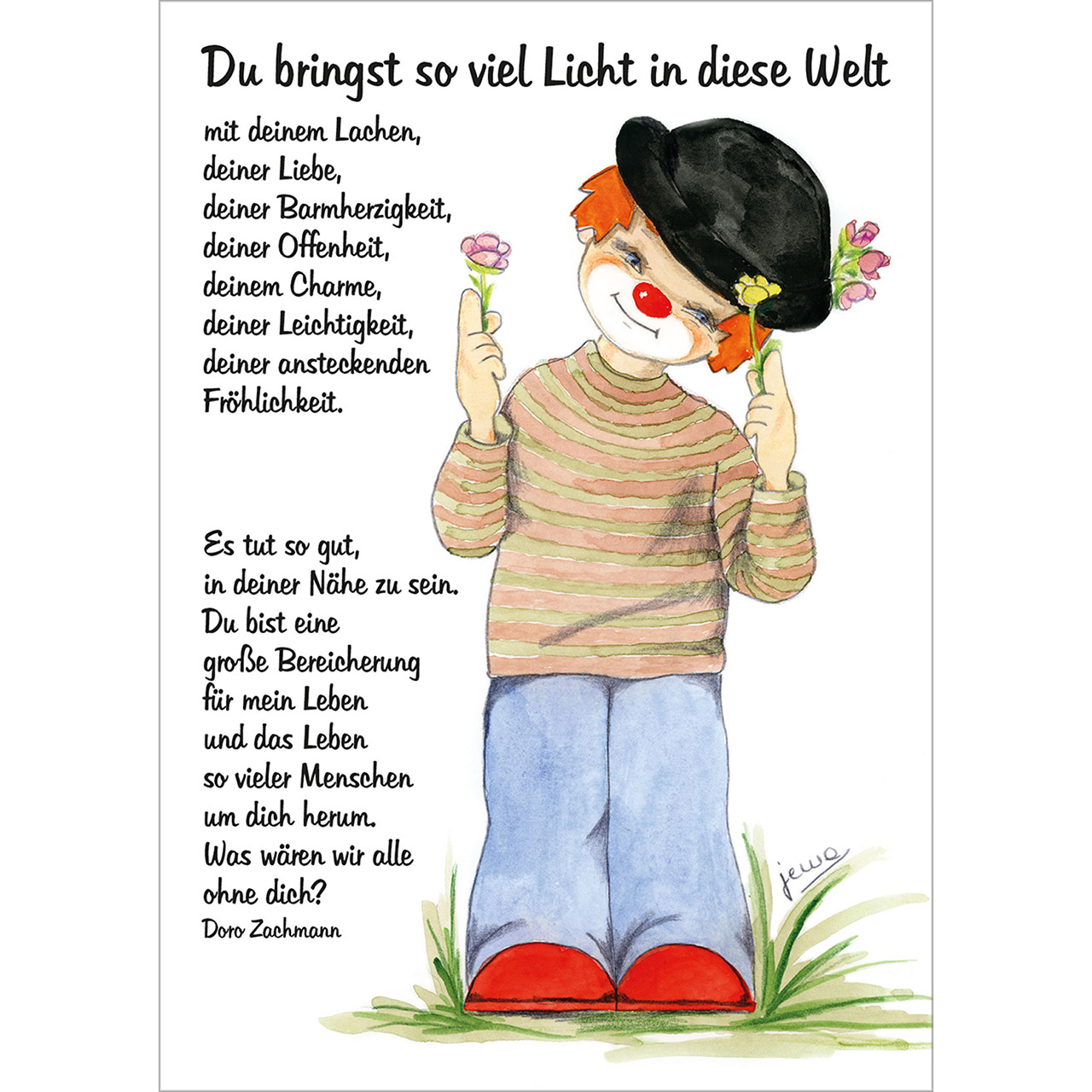 Postkarten-Buch - Licht und Liebe für dich! - Clown
