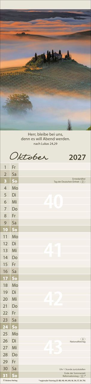 Terminkalender - Für alle 2027 Streifenterminkalender
