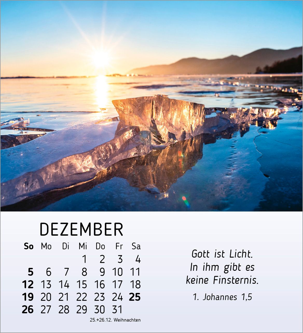 Tischkalender - Schönheit des Lichts 2027