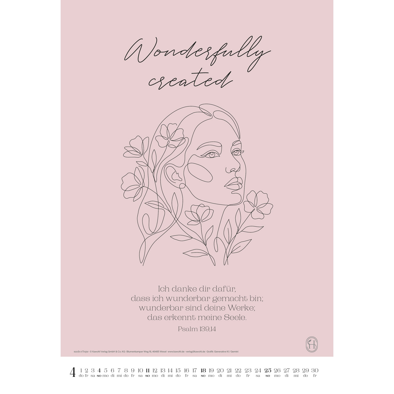 Wandkalender - Wonderfully created 2027