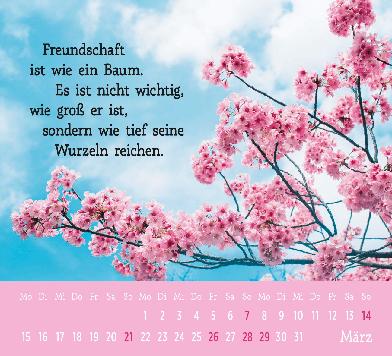 Aufstellkalender - Der kleine Freundschaftskalender 2027
