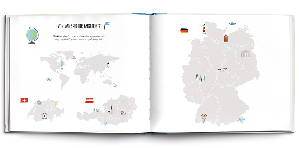 Gästebuch - Meine Konfirmation in einem Buch