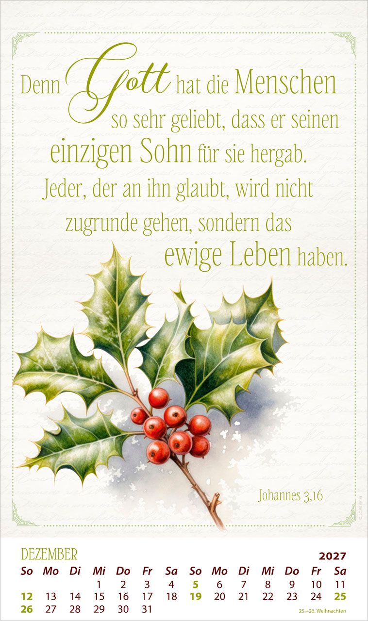 Posterkalender - Die Kraft der Worte 2027 Posterkalender
