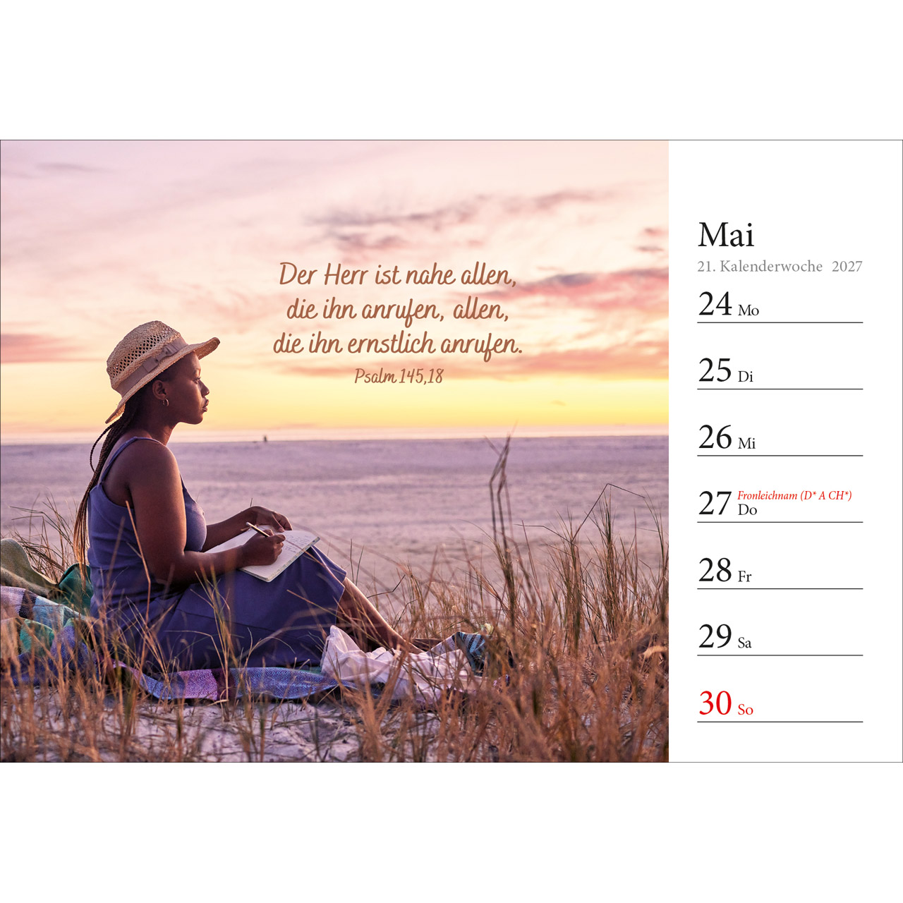 Aufstellkalender - In deine Hand stell ich den Tag 2027