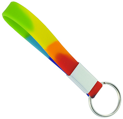 Schlüsselanhänger - Regenbogen - Schlüsselanhänger aus Silikon