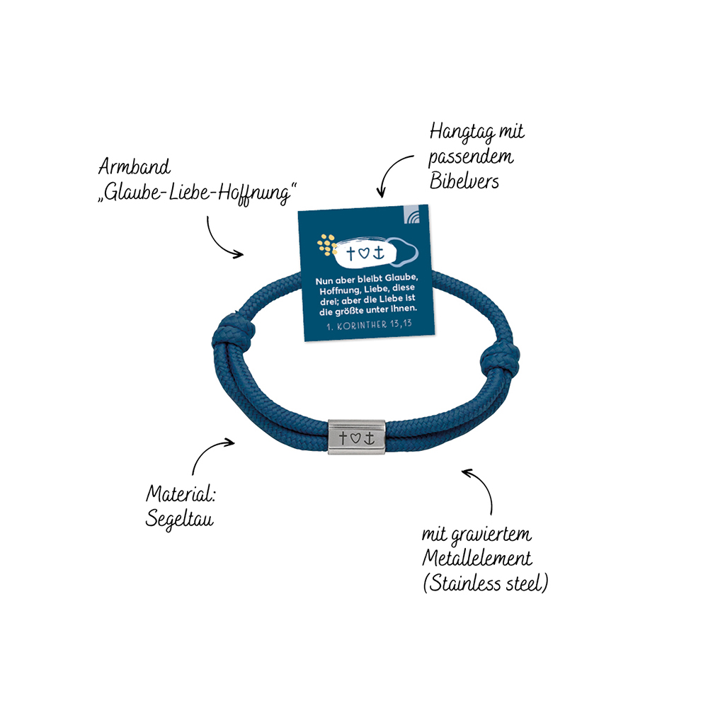 Armband - Armband Glaube-Liebe-Hoffnung