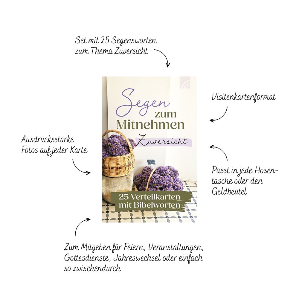 Karte - Zuversicht - Segen zum Mitnehmen