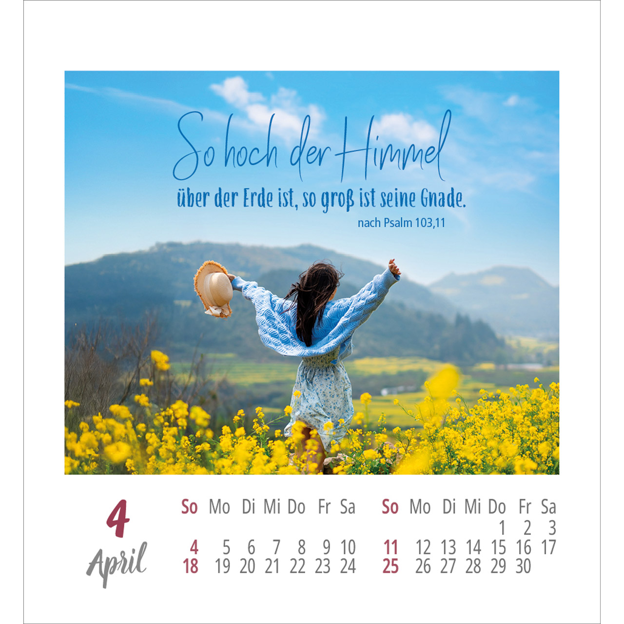 Aufkleberkalender - Frei sein & leben 2027