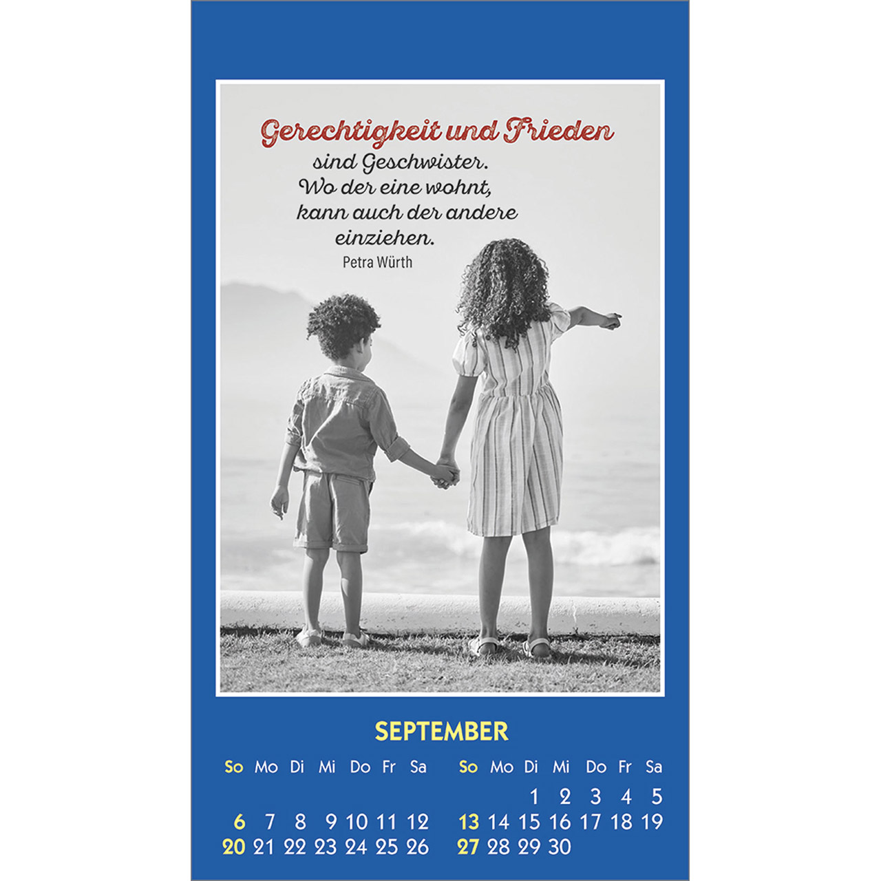 Aufkleberkalender - Mensch du bist einmalig 2026