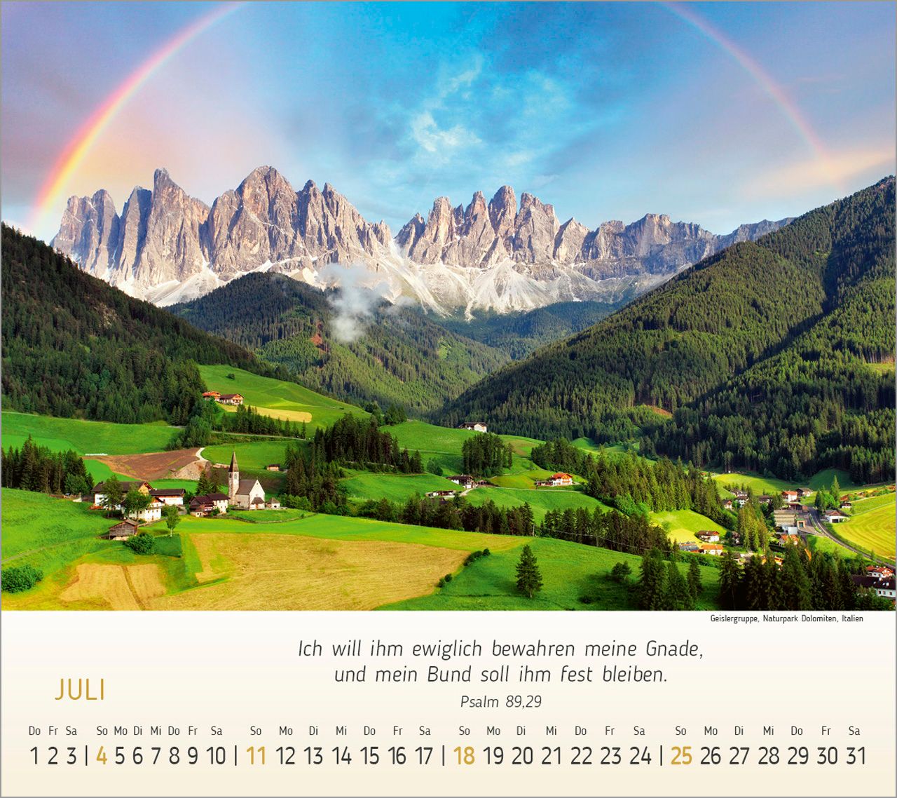 Tischkalender - Wunderbare Bergwelt 2027