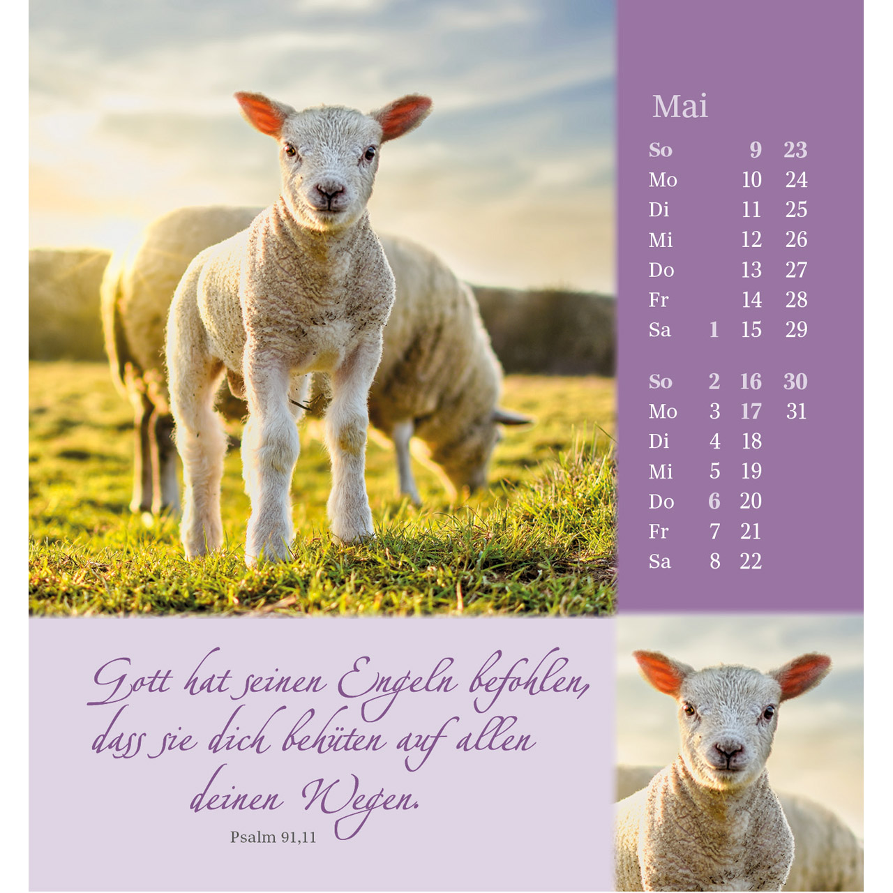 Aufstellkalender - Sei behütet und geborgen 2027
