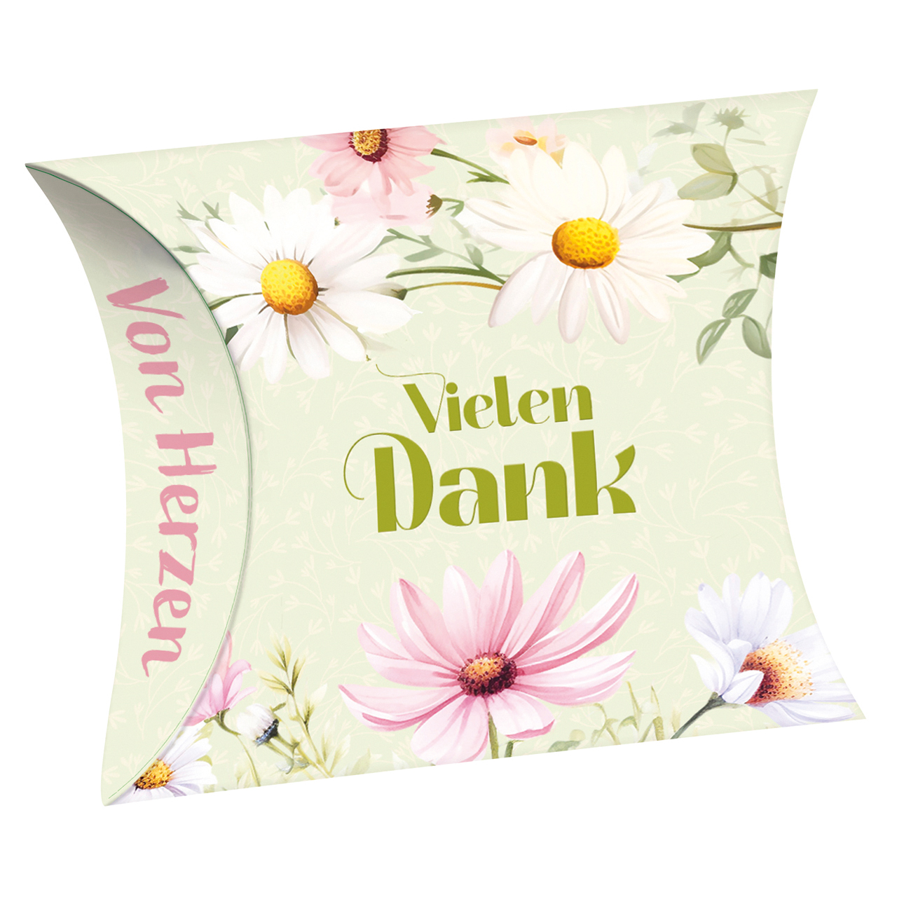 Seife - fest - Vielen Dank - Blumenmotiv Grafik