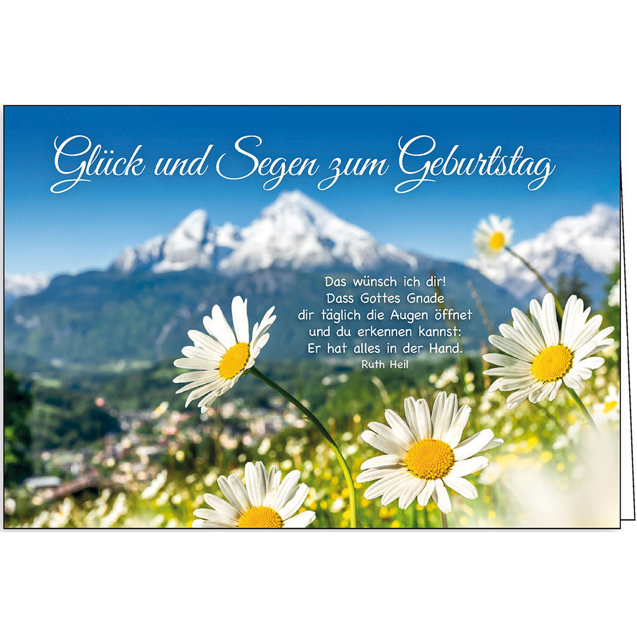 Glück und Segen zum Geburtstag
