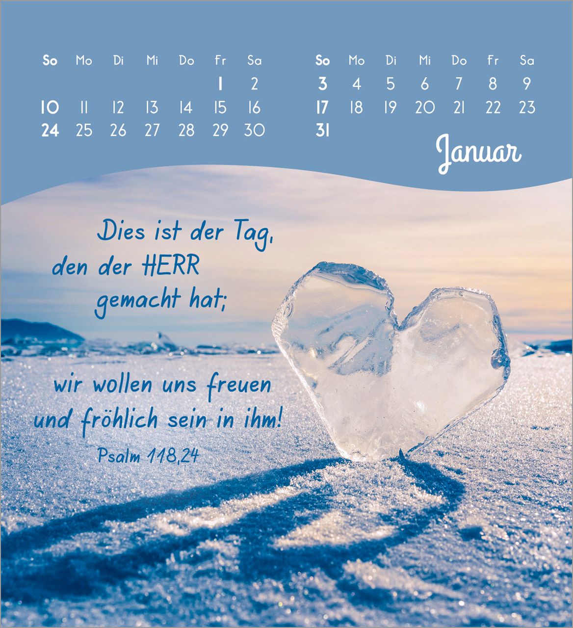 Tischkalender - Von Herzen ein glückliches Jahr 2027