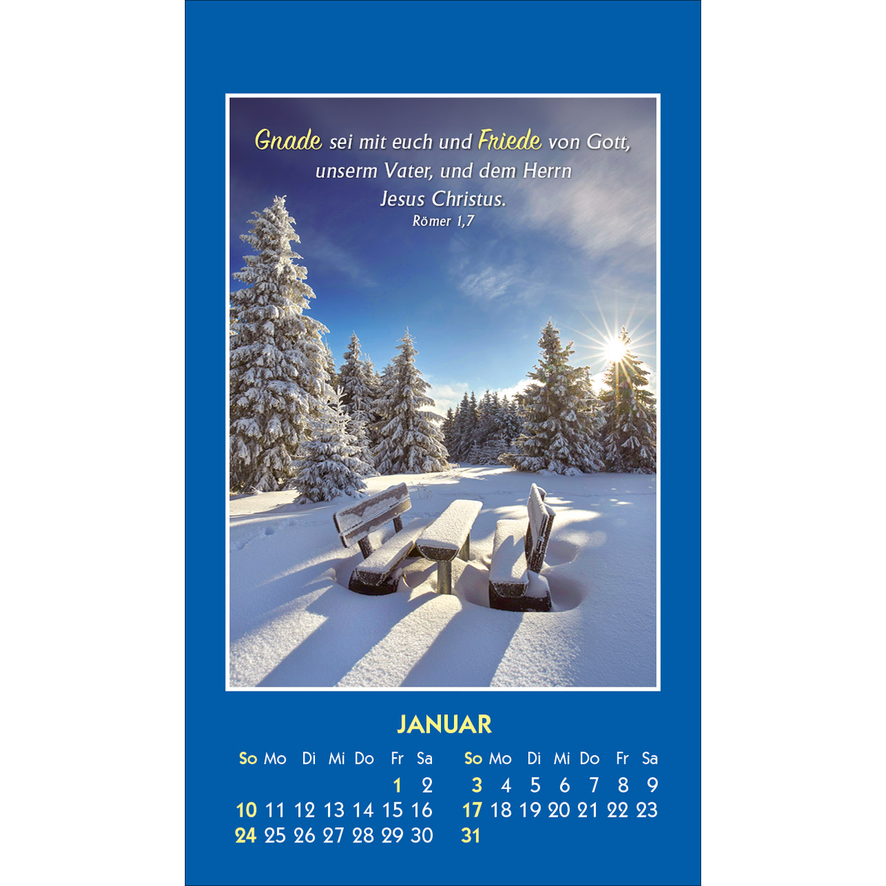 Aufkleberkalender - Gottes Wort - Licht für den Tag 2027