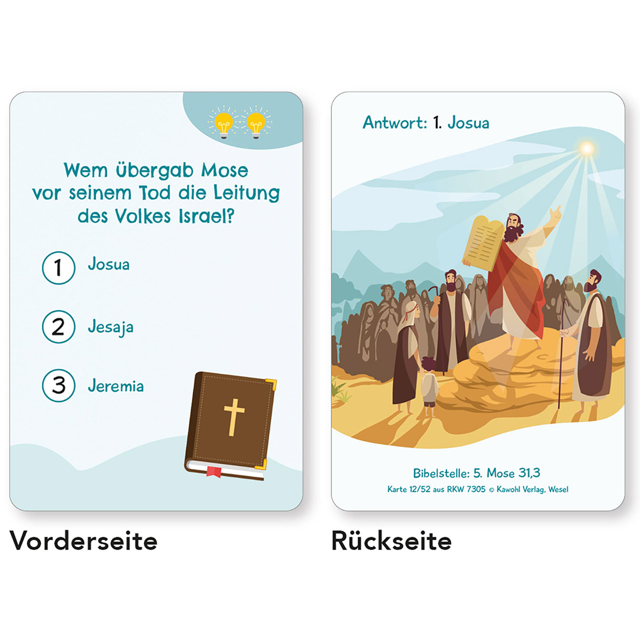 Karten-Box Papier - Bibel-Fragen - Arche Noah Tiere