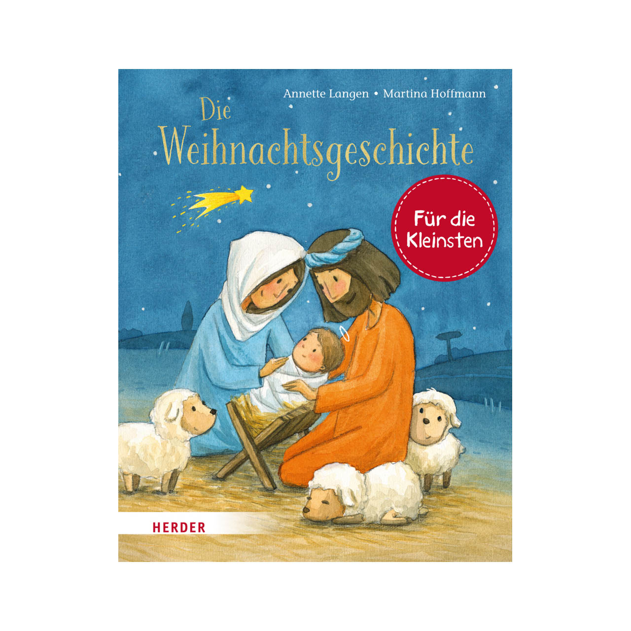 Buch - Die Weihnachtsgeschichte (Pappbilderbuch) - Menschen Baby Familie Stern Schafe