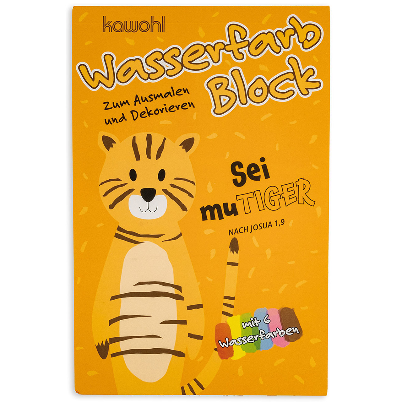 Wasserfarbblock Sei muTiger Malblock - Wasserfarbblock Sei muTiger - Tiger
