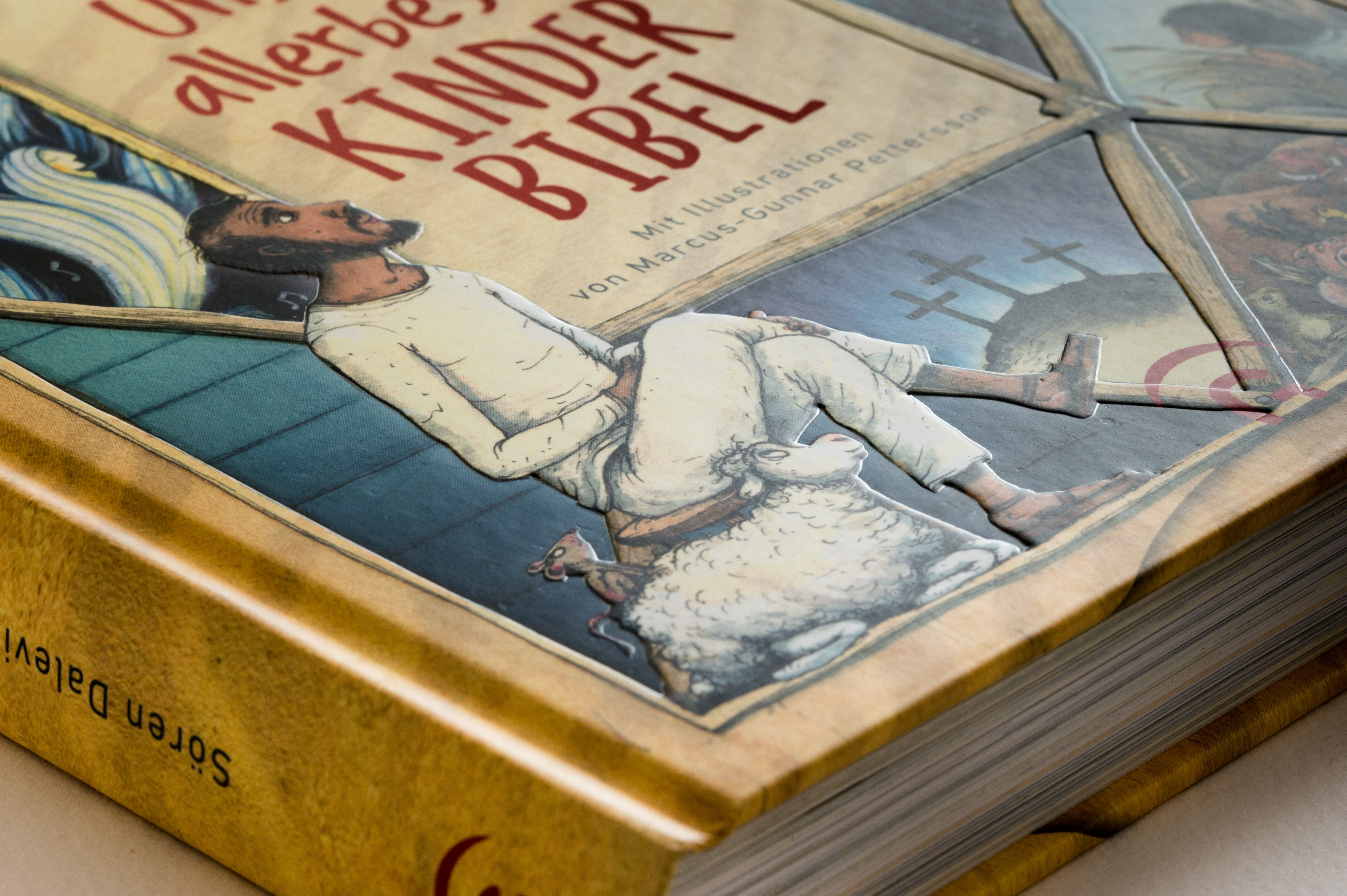 Kinderbibel - Unsere allerbeste Kinderbibel - Menschen Römer Regenbogen  Kreuze Tiere Boot