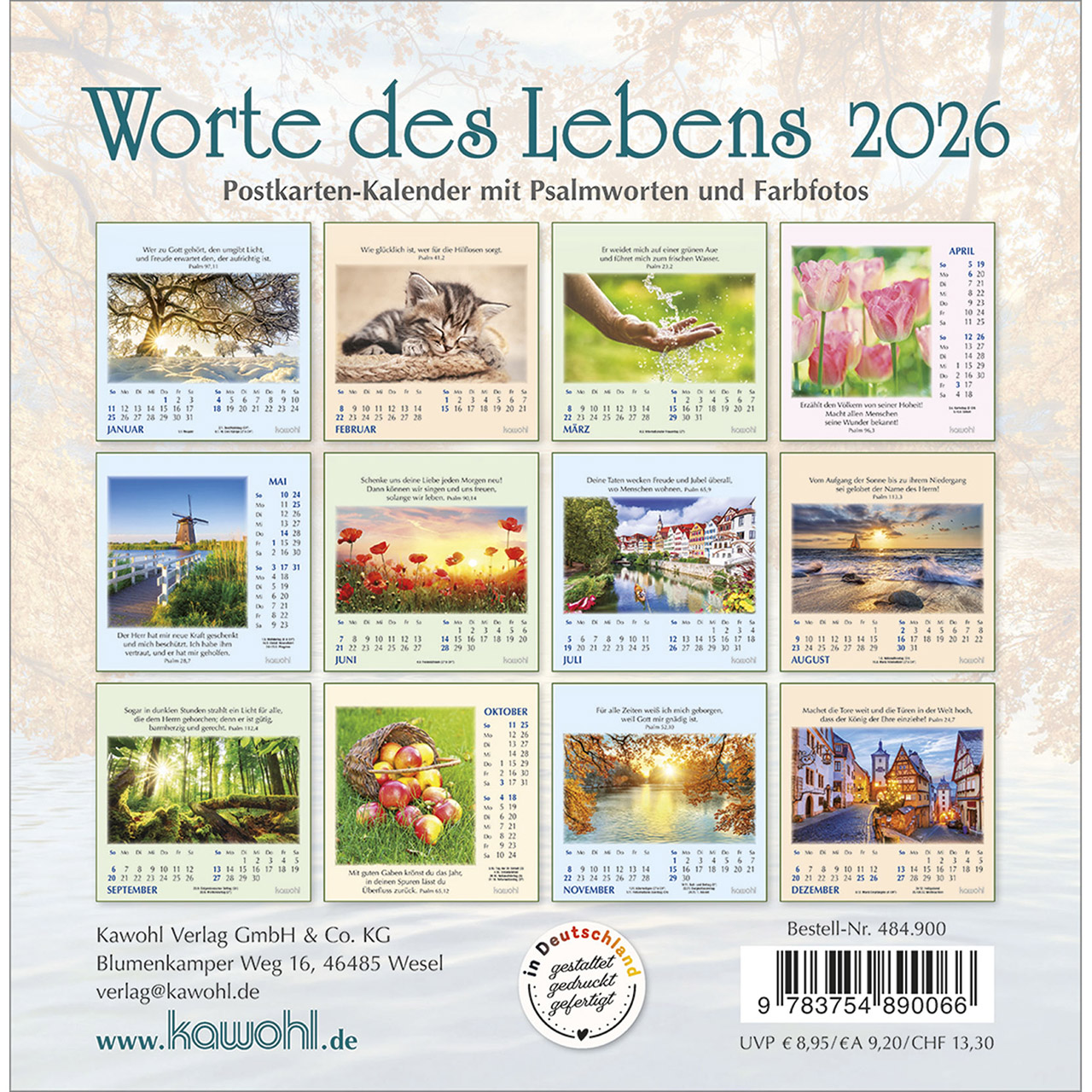 Postkartenkalender - Worte des Lebens 2026