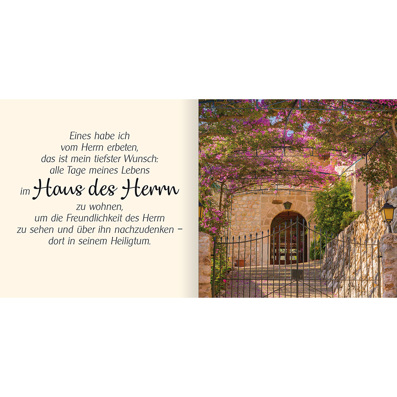 Geschenkbuch - Ich schenke dir - Psalm 27 - Burg Bäume