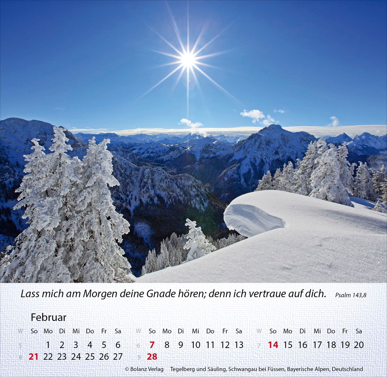 Tischkalender - Berge 2027 Tischkalender