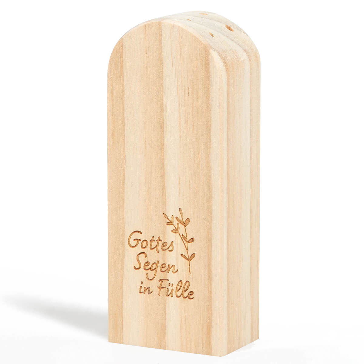 Dekoration - Blumen- und Gräserblock aus Holz - Holz Blätterzweige