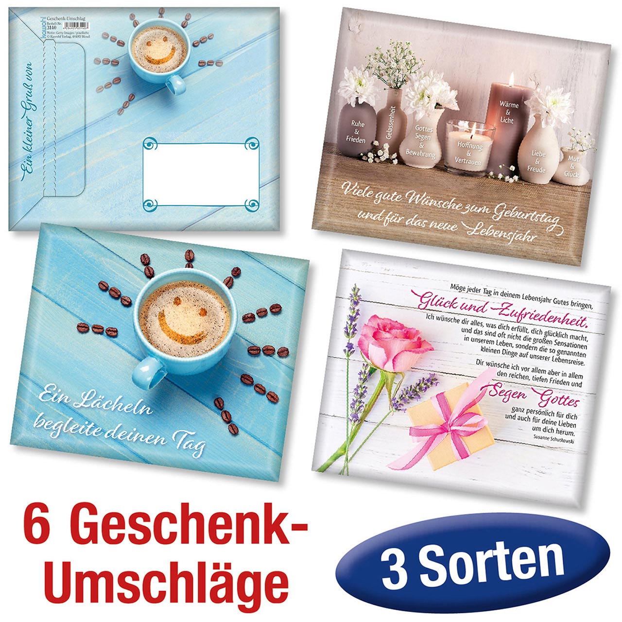 Umschlag - Spar-Paket Geschenkumschläge