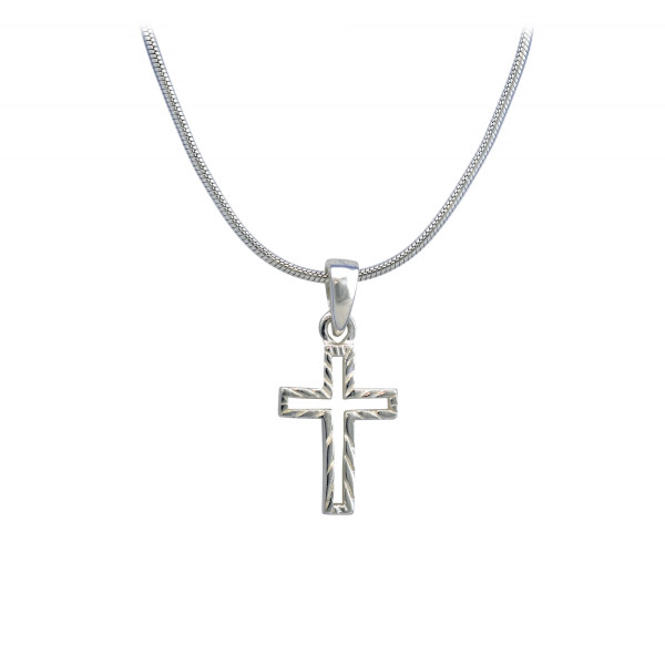 Halskette 'Kreuz' Silber