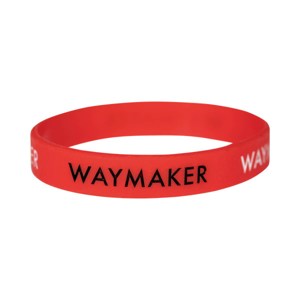 Silikon-Armband 'Waymaker' rot