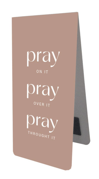 Magnetlesezeichen 'Pray on it'
