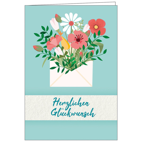 Illustration Blumen Kuvert