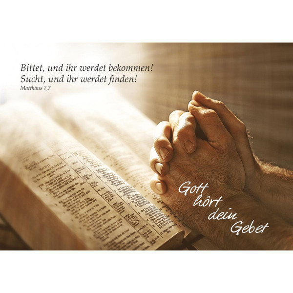 gefaltete Hände Bibel