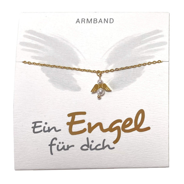 Armband 'Ein Engel für dich' vergoldet