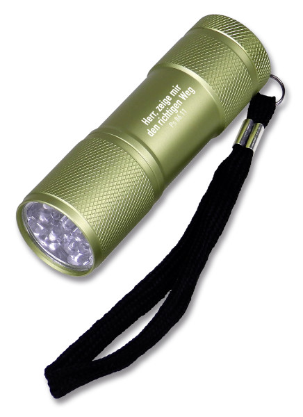 LED-Taschenlampe 'Weg' grün