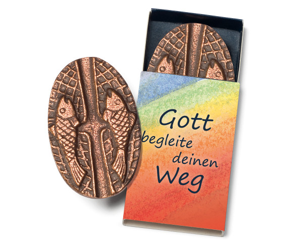 Bronze-Symbol 'Gott begleite deinen Weg'