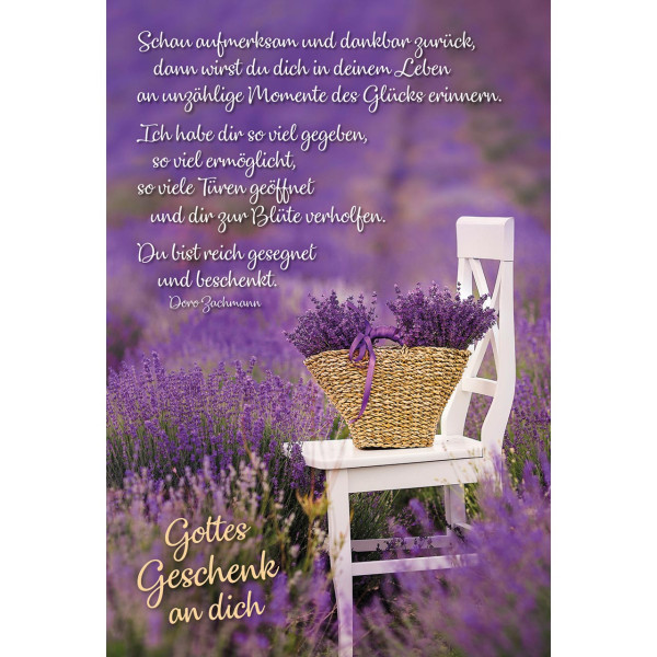Stuhl Lavendel Korb