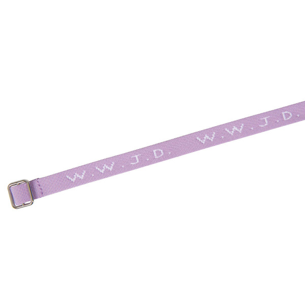 Armband 'WWJD' violett