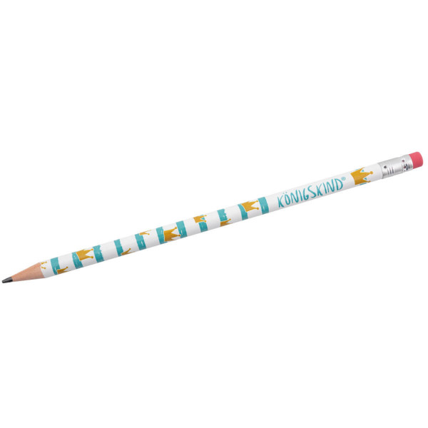 Bleistift mit Radierer 'Krönchen'