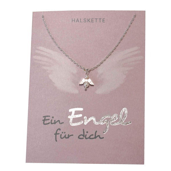Halskette 'Ein Engel für dich' versilbert