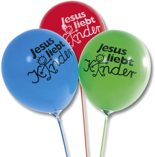 Luftballon 'Jesus liebt Kinder' 50 Ex.