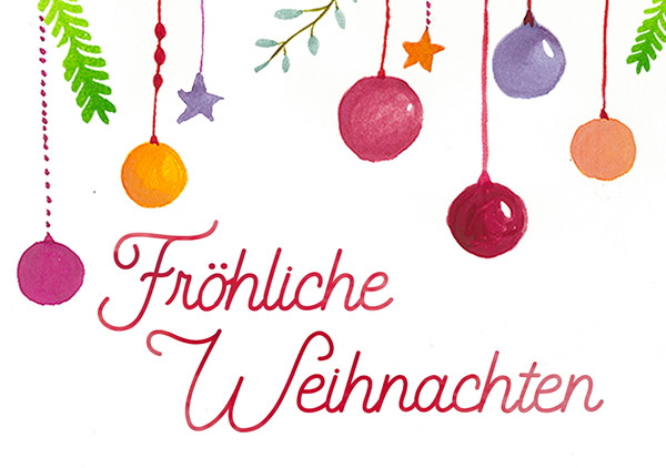 Minikarte 'Fröhliche Weihnachten'