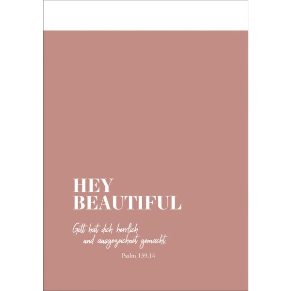 Notizbuch 'Hey Beautiful'