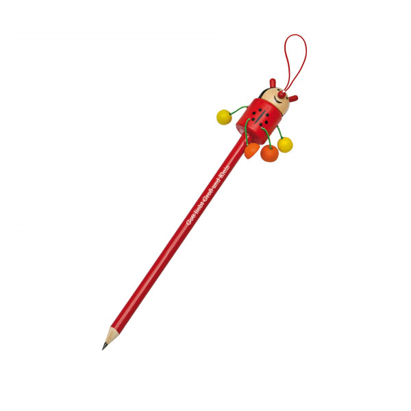 Bleistift 'Tiere - Marienkäfer' rot