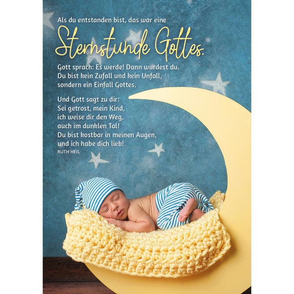 Baby Mond Sterne Decke