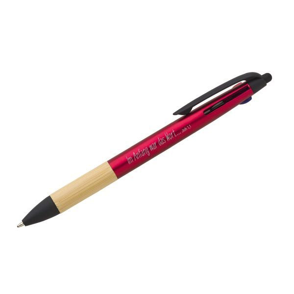 Kugelschreiber 3 Farben rot